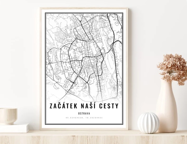 Sháníte originální obraz? Hvězdná mapa je skvělou volbou
